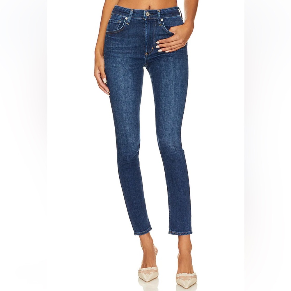 CITIZENS OF HUMANITY Aritzia sz.27 high-rise skinny jeans womens dark wash denim